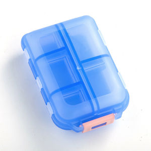 7Grid Moisture Proof Medicine Storage Organizer Case Box Portable Pill First Aid Kit Container Portable travel medicine box7 compartments per week portable distribution medicineCompact Waterproof Multi-Compartment Medicine Organizer Box with Secure Lock