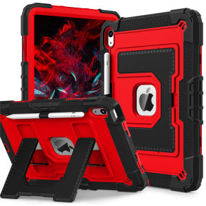 For Apple iPad 9th 8th 7th Gen 10.2 inch Tablet Kids Silicone Shockproof Case Heavy Duty Stand Cover With Shoulder Straps