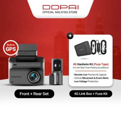 DDPAI Z50 Pro 4K HDR GPS Front & Rear Super Capacitor Dash Cam with 4G Connectivity & ADAS