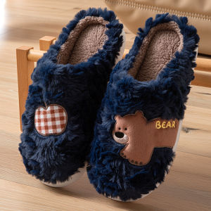 Free Shipping Cartoon Fluffy Slippers For Women Winter Non-Slip Cold-Resistant Cute Indoor And Outdoor Wear Warm Floor Slippers For Men Winter
