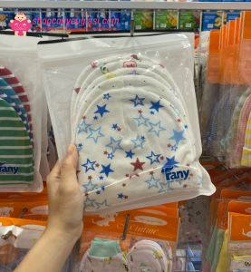 Nón sơ sinh Cotton cao cấp FANY (Màu sắc ngẫu nhiên dành cho bé trai và gái)