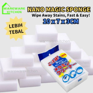 《THICKER》 Nano Magic Sponge Multifunctional Melamine Eraser Cleaning Foam Cleaner Span Pembersih