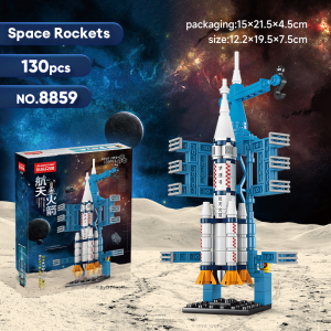 Space Station Rocket Space X Building Blocks Toys for Kids