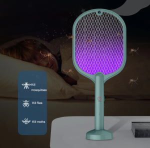 SG STOCK-- Summer Electric Mosquito Swatter Mosquito Killer Lamp USB Rechargeable Kill Fly Bug Zapper Outdoor Trap Mosquito Killer Lamp