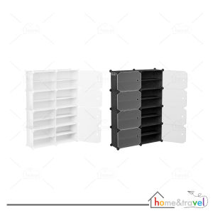 𝗛𝗢𝗩𝗘𝗟𝗦𝗛𝗢𝗣 Rak Sepatu Anti Debu Tertutup Susun Portable Lemari Multifungsi Penyimpanan Serbaguna