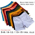 Colored 6pcs Plain Quality Cycling shorts for kids inner shorts undies boyleg 5-15yrs.old wholesale. 