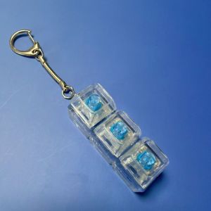 PURETEN 4/5 Keys Finger Keyboard Button Keycap Stress Relief Decompression Keychain  Pass The Time Pinch Toy Adult