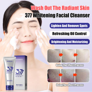 💕Wash Out Your Glowing Skin💕377 Whitening Facial Cleanser Whitens Fades Spots Brightens Skin Tone Deep Cleanses Rejuvenates Cleanses with Mousse Foam Cleanser377 美白洗面奶