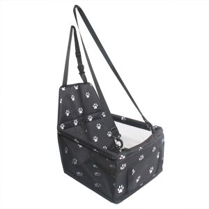 Pet Reinforce Car Booster Seat for Dog Cat Portable and Breathable Bag with Seat Belt Dog Carrier Safety Stable for Travel Look Outwith Clip on Leash with PVC Tube