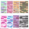 GaLiCiCi Letter Number Stickers Waterproof Cute Alphabet Sticker for DIY Keyboard Photo Decoration. 