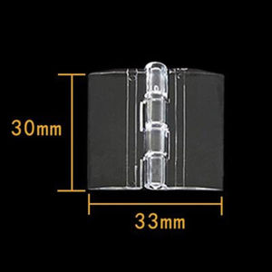[ezrae Libun] 10PCS Durable Clear Acrylic Folding Hinges Transparent Plexiglass Hinge 5 Sizes