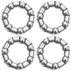 4Pcs Universals Bicycles Ball Bearings Front Fork Caged Ball Race Bearing for Hub Cranks Fork Bike Accessories Enduring