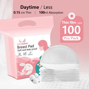 100pcs Nursing Breast Pads cotton Maternal Breastpads Thin＆Light Anti-leak Water-proof Milk Pad