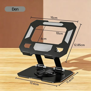360° Giá đỡ máy tính bảng có thể xoay được bằng kim loại có thể gập lại Giá đỡ máy tính để bàn Giá đỡ làm mát Giá đỡ máy tính xách tay