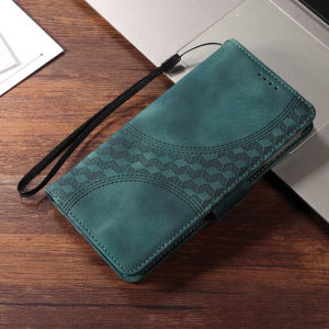 Ốp cho Samsung Galaxy A17 A07 A36 A56 A26 A06 A16 A15 A25 A05 a05s A55 A35 A54 A34 A24 A14 5G 4G hoa dập nổi thời trang Ví da khe đựng thẻ lật Folio vỏ điện thoại chống vỡ có dây đeo