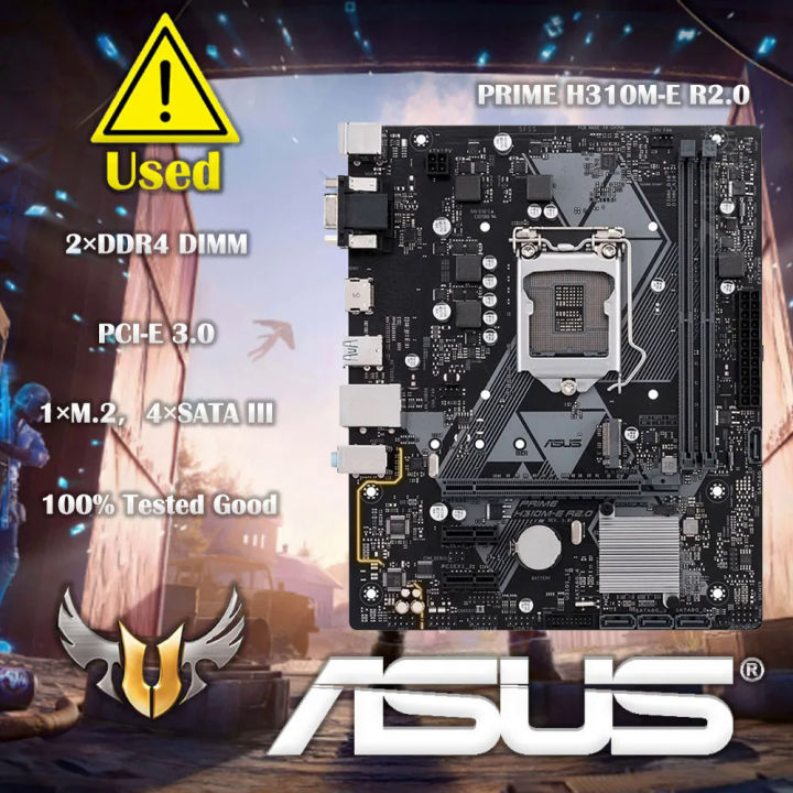 For ASUS PRIME H310M-E LAG1151 32GB DDR4 inter 310 95%New