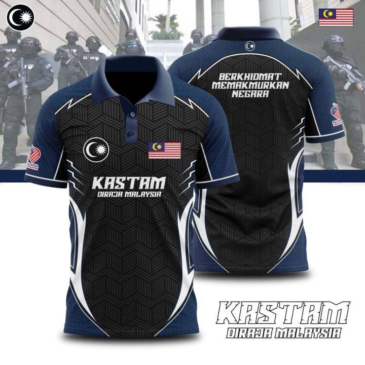 Sublimation polo POLO shirt of the Royal Malaysian kastam Department of ...