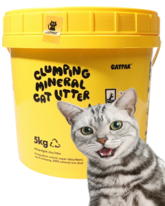 CATPAK Vet-Recommended & Flushable Cat Litter | 20 days Odour Control | Strong Clumping | Moisture-Resistant🔥 5kg*2