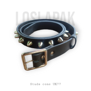 belt Kualitas Tinggi Ikat Pinggang Punk Cone UK77 punk