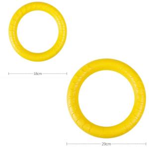 JEOBEST EVA โต้ตอบสำหรับสุนัขขนาดเล็กสัตว์เลี้ยงเกมแหวนดึงของเล่นแผ่นบินสุนัขเครื่องมือการเคลื่อนไหว ของเล่นสุนัข วัสดุความปลอดภัย Muqinyucl