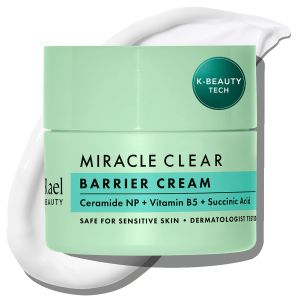 Rael Face Moisturizer Miracle Clear Barrier Cream – Lightweight Moisturizer with Succinic Acid and Vitamin B5 Hydration Korean Skin Care (1.8 oz)