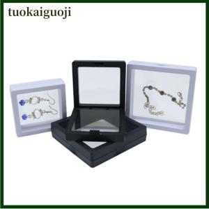 tuokaiguoji White Transparent Suspension Display Cases Jewelry Box Necklace Storage Holder