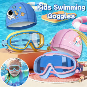 Kids Swimming Goggles Waterproof Anti-fog Swimming Glasses Transparent Swim Goggles Set