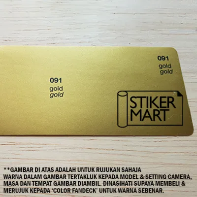 Stikermart Oracal 651 Big Piece Sticker - Gold Sticker Silver Sticker Copper - Outdoor Vinyl Sticker Car Wrapping Sticker Signage Sticker