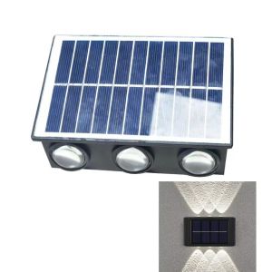ORIGE HOUSE Up and Down Solar Wall Lamp IP65 Waterproof Warm/White/RGB Lights 4/6/8 LED Solar Light Durable Decorative Fence Solar Lamp Balcony