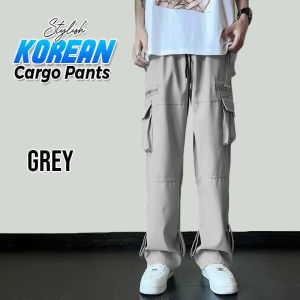 Men Cargo Pants Long Pants Classic Straight Cut Trousers Multi Pocket Loose Man Pants Seluar Cargo sxcF19
