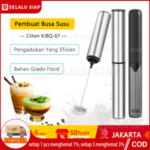 Pembuat Busa Susu Listrik KJBQ-67 Bahan Grade Food Milk Frother Hand Mixer Mini