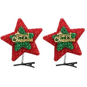 Cartoon Christmas Hairpins Hot Girls Glitter Sequins Hair Clip Festival Hair Clip for Kids Braids Hair Clip