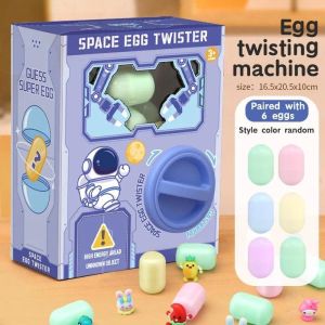 Space Egg Twister Toy Yang berputar secara acak dari mainan yang berbeda Mainan Telor Edukasi Matching Eggs