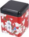 Japanese Style Loose Leaf Tea Storage Tin Miniature Coffee Storage Canister Metal Airtight Tea Container Portable Tea Organizer for Tea Bags and Loose Tea. 