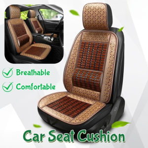 Bamboo Car Seat Backrest Cushion Summer Breathable Comfortable Pad for Car and Office Chair