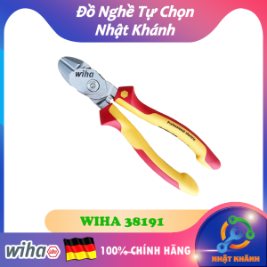 Kìm Cắt Cộng Lực Bi-Cut 200mm Cách Điện 1000 Volt WIHA 38191 [Chính hãng Đức/Germany]