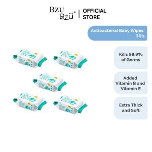 Babymommy👶BZU BZU Anti Bacterial Baby Wipes Ultra Gentle Fragrance Free Baby Wet Wipes Kids