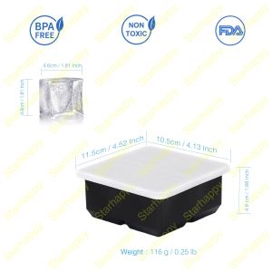 STAR 4 Lubang Cetakan Es Batu / Cokelat / Jelly / Lilin Diy 3 Bentuk Bola kubus berlian Bahan Silikon / Pencetak Es Batu Ice Cube tray Maker 3D Silicone Mold / Cetakan Es Wadah Es Sillicone / Cetakan Es Batu Ice Ball Maker[Stok&PengirimanCepat]