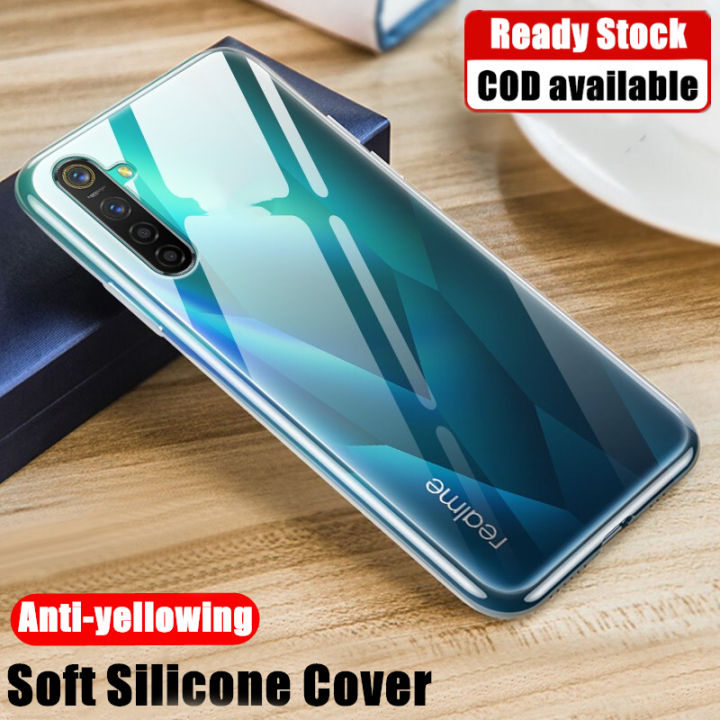 For Realme 6 RMX2001 Flexible Soft Rubber Crystal Clear Slim Protective ...
