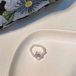 【Bestella✨COD】Nuansa premium mutiara pasangan cincin wanita pasangan cincin jari telunjuk cincin jari serbaguna kepribadian modis