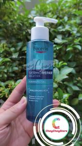 Sữa Rửa Mặt Eucerin DermoRepair Solution Cleansing Gel 200ml  Gel Làm Sạch Dịu Nhẹ Cho Da Khô Nhạy Cảm & Da Yếu - ✔️ Hỗ trợ hạn chế cảm giác khô căng sau khi rửa mặt  ✔️ Hướng đến nhu cầu chăm sóc của làn da nhạy cảm và da yếu  ✔️ Giúp duy trì cảm giác