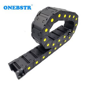 JFLO 1Meter 25 Series Towline Wire Carrier Cable Drag Chain Equipment Protection Tanks Enclosed Bilateral Opening