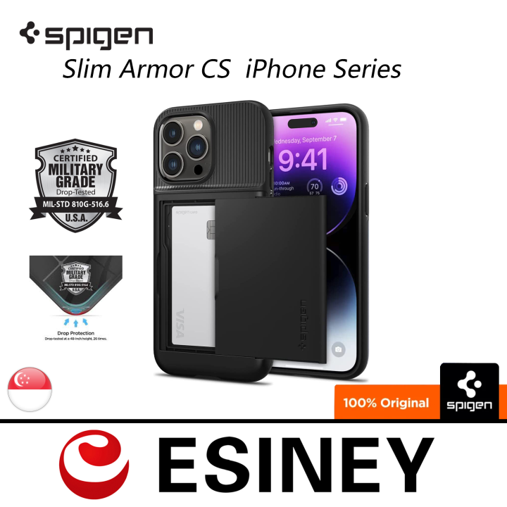Spigen Slim Armor CS Design Card Slot Holder Case Cover iPhone