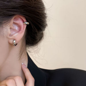 [haoh] ที่หนีบหูแบบเรียบง่าย1คู่ต่างหูคลิปหนีบแบบไม่ต้องเจาะสำหรับผู้หญิงเด็กผู้หญิงเครื่องประดับของขวัญ