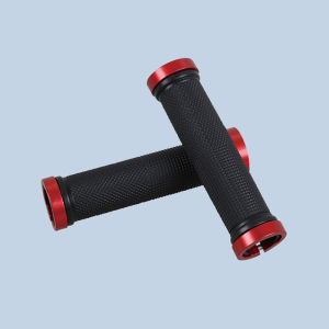 2PCS Bike Handlebar For MTB Silicone Anti Slip Shock  Alloy Ring HandleBar Covers (70g)