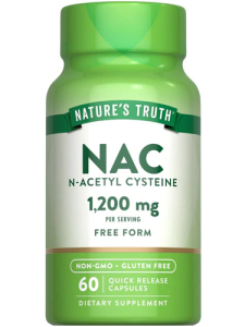 Nature’s Truth NAC 1200mg – 60 Quick Release Capsules – N-Acetyl Cysteine