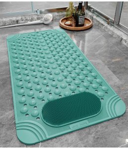Anti Slip Bathroom bath Mat with Suction Massage and  Drain Holes floor Mat Shower Safety size: 36X70CM