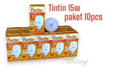 Lampu LED tintin 15 watt paket 10pcs - bohlam led tipe 15 isi 10pcs - lampu TINTIN