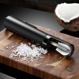 J9YXDU Rotating Electric Coconut Meat Grater Anti-Splash Safe Coconut Scraper Convenient Rechargeable Coconut Meat Remover Tool Kitchen Use