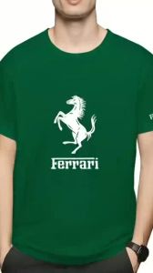 ✅ Lovie store22-mens and womens short-sleeved shirt cotton material combad 24s. 100% original silk cotton material. (FERRARI) .C